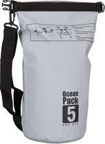 Ocean Pack 5 liter | Waterdichte zak | Dry bag | Outdoor Plunjezak | Grijs