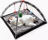 ZaCia Kattenspeelkleed - Speelmat Katten - Krabmat - Speelstation Katten - Speelboog - Katten speelgoed
