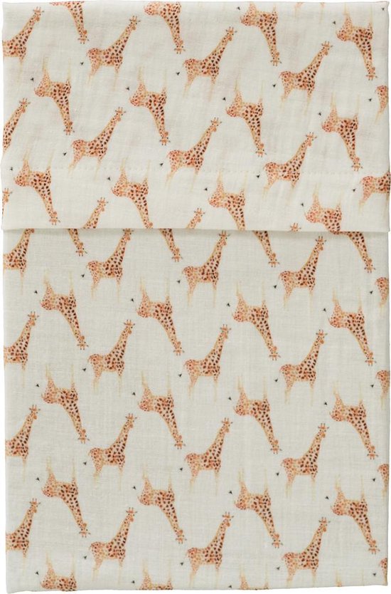 Cottonbaby ledikantlaken 120x150 cm Cottonsoft giraf wit | bol.com