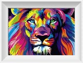Artstudioclub®  schilderen op nummer volwassenen leeuw 40x50cm -Zonder lijst