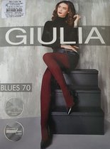 Giulia - Blues klassieke warme 70den Matte Opaque Panty - Petrol - L