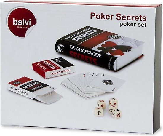 Thumbnail van een extra afbeelding van het spel Balvi Pokerset Secrets 19 X 15 Cm Metaal Zwart