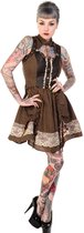 Steampunk mini jurk