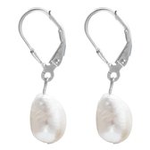 Boucles d'oreilles pendantes en perles d'argent - Boucles d'oreilles en perles baroques