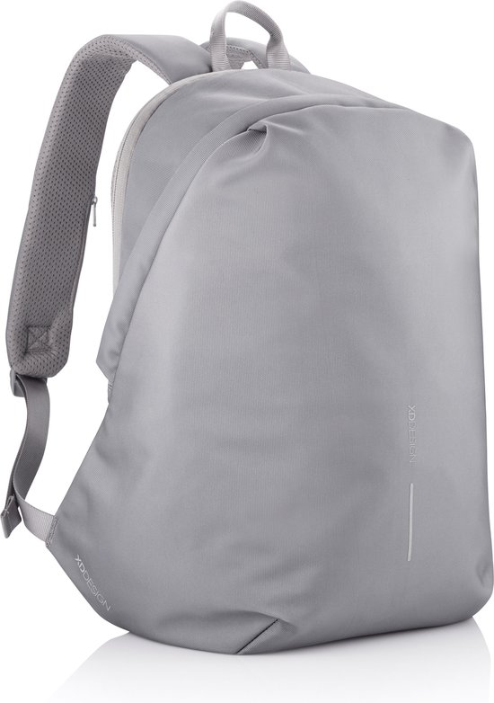 XD Design Bobby Soft - Anti-Diefstal Rugzak 16 liter - Grijs