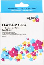 FLWR - Inktcartridge / LC-980C / Cyaan - Geschikt voor Brother