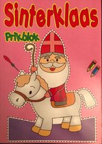 Sinterklaas prikblok - A5 formaat - prikken en kleuren - Sint en Piet - schoencadeau