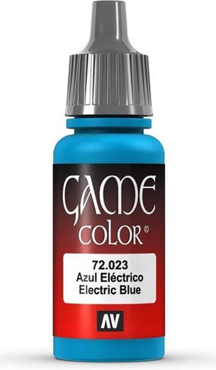 Vallejo Hobbyverf Acrylverf - 72023 Game Color - Electric Blue - Acryl - Verf flesje - 18 ml