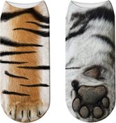 Chaussettes amusantes impression 3D de haut et bas de jambe de tigre du Bengale (30114)