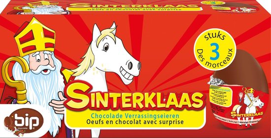Sinterklaas 3-pack chocolade eieren 4 stuks | bol.com