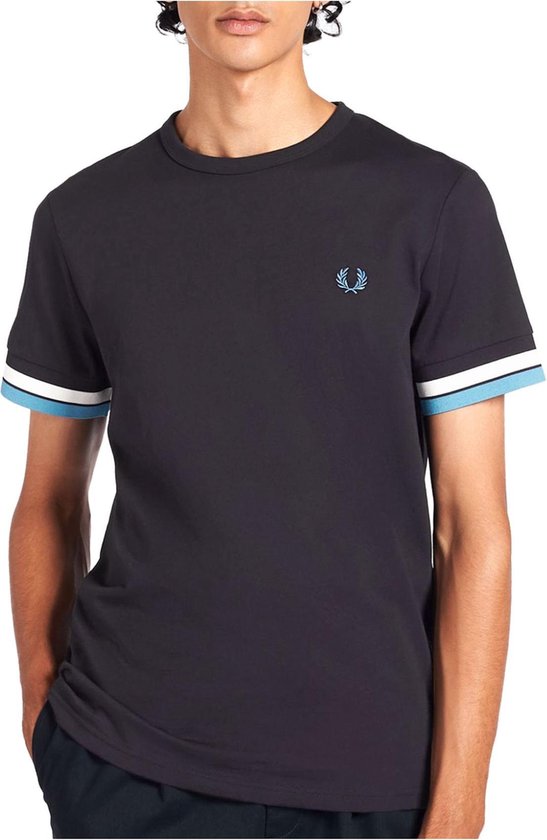 T-shirt - Mannen - navy,blauw,wit | bol.com