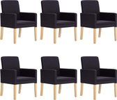 Eetkamerstoelen set 6 stuks  (Incl LW anti kras viltjes) - Eetkamer stoelen - Extra stoelen voor huiskamer - Dineerstoelen – Tafelstoelen