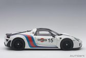AutoArt 1/18 Porsche 918 Spyder Weissach Package - 2013 - White / Martini Livery