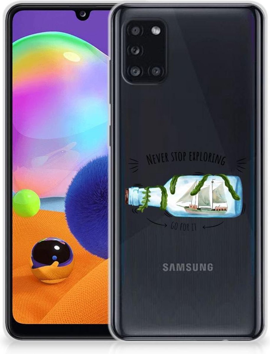 Samsung Galaxy A31 Telefoonhoesje met Naam Boho Bottle