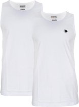 2-Pack Donnay Muscle shirt - Tanktop - Sportshirt - Heren - maat XL - Wit (001)