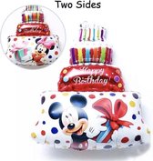 Mickey-Minnie-Dubbelzijdige-taart-79x58cm-GROOT-Rood-Ballon