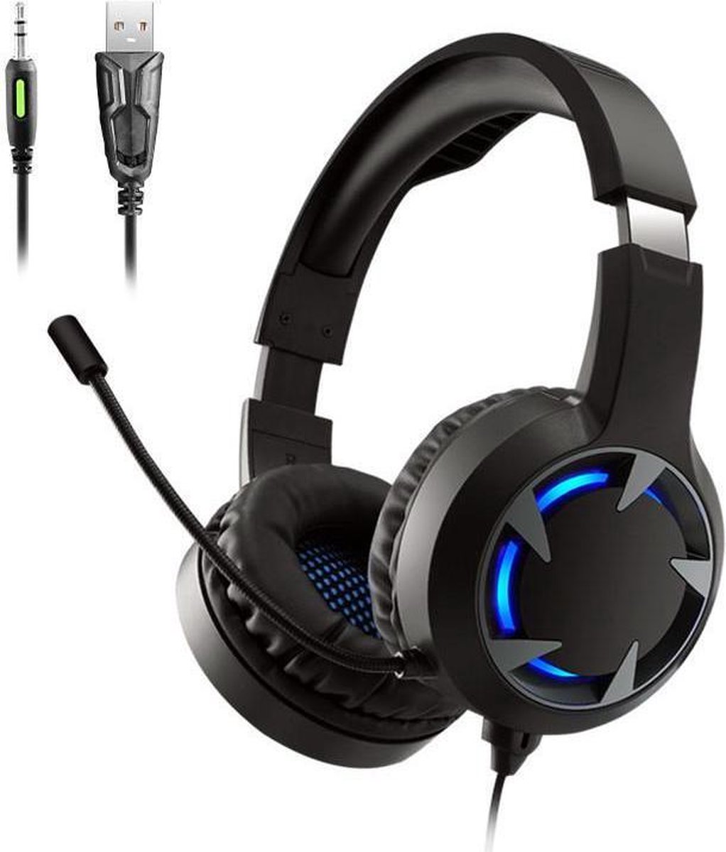 A9 gaming headset met microfoon Geschikt voor: Xbox One, Playsation 4, PS4, Nintendo Switch, Computer, Laptop - Game koptelefoon