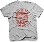 Saved By The Bell Heren Tshirt -M- Bayside Tigers Washed Logo Grijs