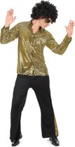 NINGBO PARTY SUPPLIES - Gouden disco kostuum voor mannen - Medium