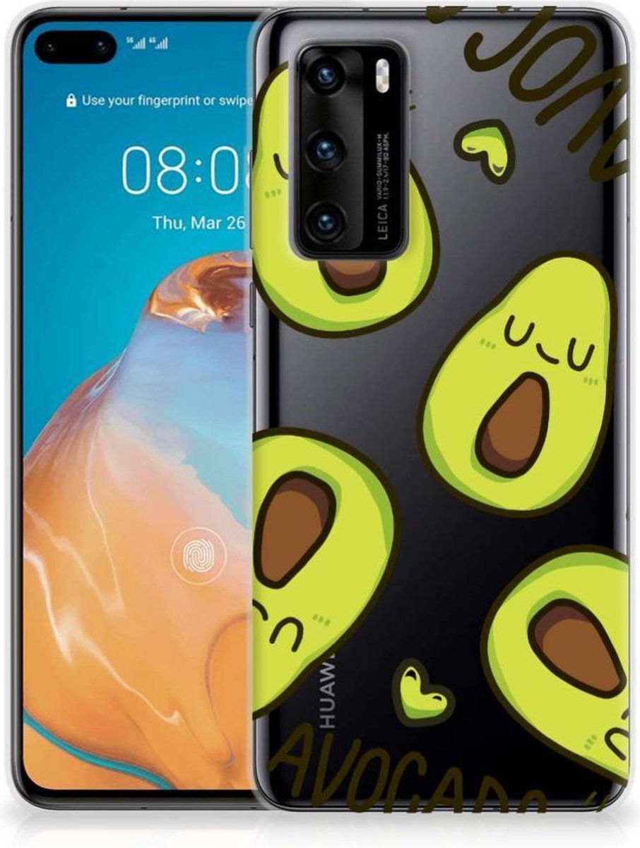 Huawei P40 Telefoonhoesje met Naam Avocado Singing