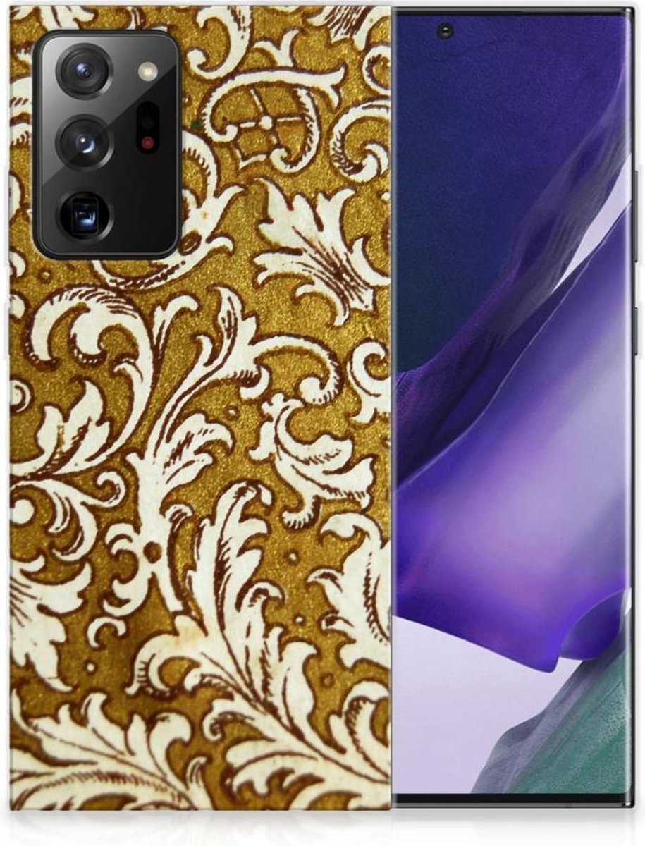 Siliconen Hoesje Samsung Galaxy Note20 Ultra Barok Goud