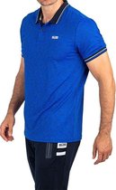Sjeng Sports Lowie tennispolo heren blauw/zwart