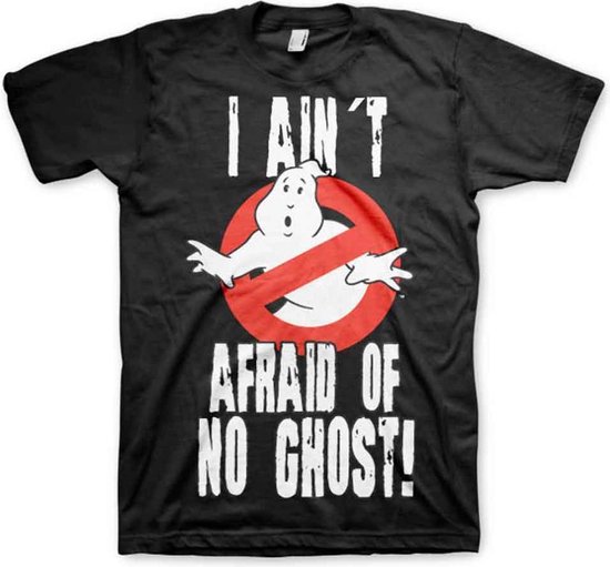 GHOSTBUSTERS - T-Shirt I Ain't Afraid of No Ghost - Black