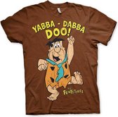 THE FLINTSTONES - T-Shirt Yabba-Dadda-Doo - Brown (S)