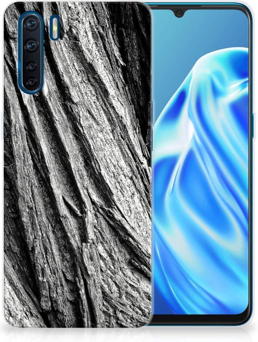 Bumper Hoesje OPPO A91 Boomschors Grijs