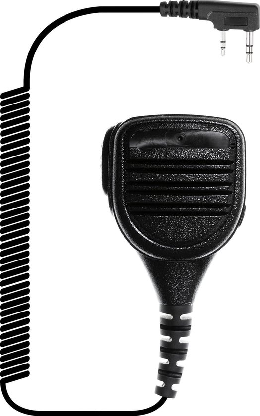 Hoornie - Heavy Duty Speaker Microfoon voor Kenwood & BaoFeng Portofoons met Kevlar Versterkte Kabel. Oa. voor de Kenwood TK3301, TK3401D, TK3501, TK3701, NX1200, NX1300 en meer