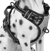 Frenkiez Reflective No Pull Dog Harness, Grey, S