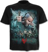 Spiral Vikings Heren Tshirt -M- VIKINGS - BATTLE Zwart