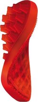 Borstel voor huisdieren - 100% pure siliconen - Reinigen, masseren, poetsen, strelen - Rood - dierenborstel borste
