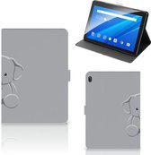 Cover Case Lenovo Tab E10 Hoes met Magneetsluiting Baby Olifant