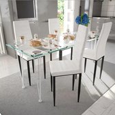 Eetkamerstoelen set 4 stuks  (Incl LW anti kras viltjes) - Eetkamer stoelen - Extra stoelen voor huiskamer - Dineerstoelen – Tafelstoelen