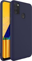IMAK UC-1 Series Blauw Dun Licht Mat TPU Hoesje Geschikt voor Samsung Galaxy M21