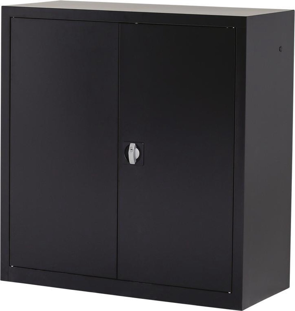 Metalen draaideurkast, Archiefkast, Kantoorkast I 104x100x43.5 cm I Zwart I DKP-102 I Povag