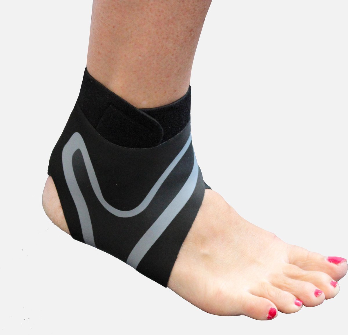All4fysio Enkelbrace | Enkelbandage | Voet brace | Enkelsteun | Sport Enkel Brace | Makkelijk verstelbaar - Universeel in Zwart
