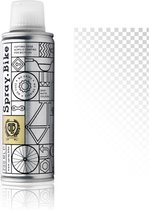 Spray.Bike Transparant Witte Fietsverf - Pocket Clears 200ml Fiets Verf - Poedercoating voor fiets frames, ontworpen voor zowel amateur- als professioneel gebruik