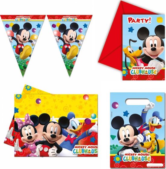 Sandy Aanvulling ontploffen Mickey Mouse verjaardag versiering pakket small | bol.com