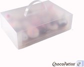 ChocoPatiss® Kunststof Cupcake Box, opvouwbaar, Frosted