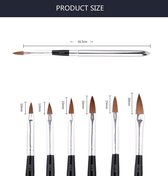 set kwalitatieve nagelpenselen nagel decoratie acryl penseel