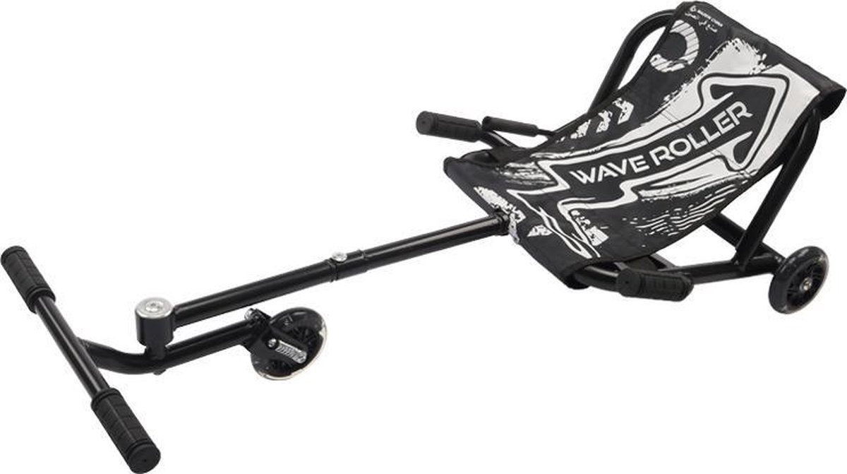 Zwart -Waveroller- Skelter- wave roller-ligfiets-kart-buitenspeelgoed - Wave Roller