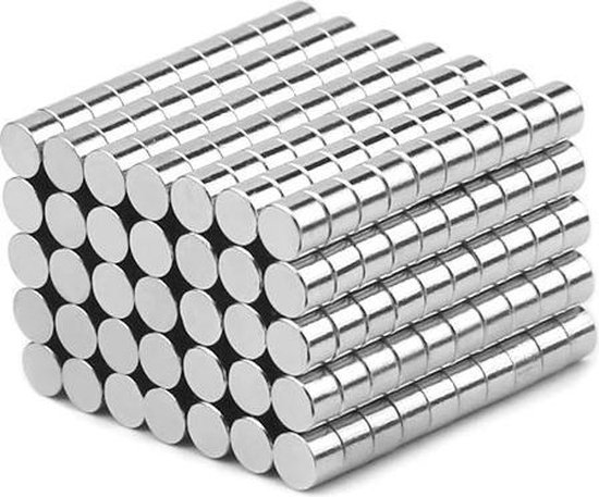 Super sterke magneten - 4 x 3 mm (50-stuks) - Rond - Neodymium - Koelkast magneten - Whiteboard magneten – Klein - Ronde - 4x3mm - Minigadgets