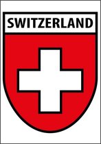 Wandbord - Vlag Van Zwitserland