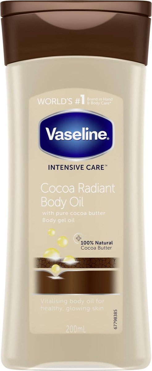 Vaseline Cocoa Radiant Intensive Care Body Gel Oil X Ml Voordeelverpakking Bol Com