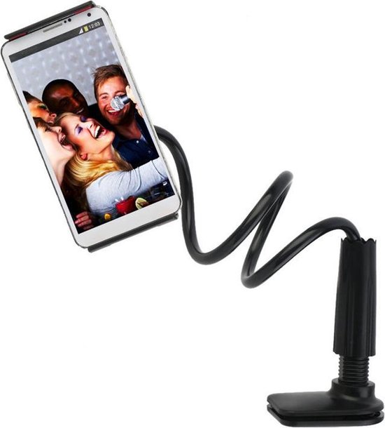 maandelijks stopcontact kom tot rust 360gr. Flexible Arm iPad / iPhone Stand houder - volledig zwart | bol.com