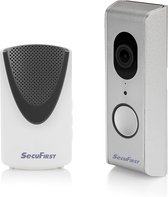 SecuFirst DID701S Wifi deurbel met camera met draadloze gong Zilver Grijs - 1080P
