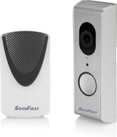 SecuFirst DID701S Slimme Wifi deurbel met camera met draadloze gong Zilver Grijs - 1080P