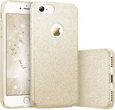 Apple iPhone 8 Back Cover Telefoonhoesje | Goud | TPU hoesje | Glitter
